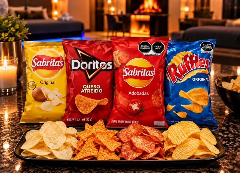 Sabritas: Papas amarillas, doritos, ruffles o adobadas (45gr)
